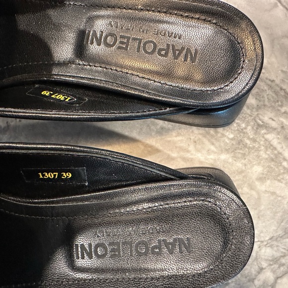 Napoleoni woven black slides - Picture 5 of 6